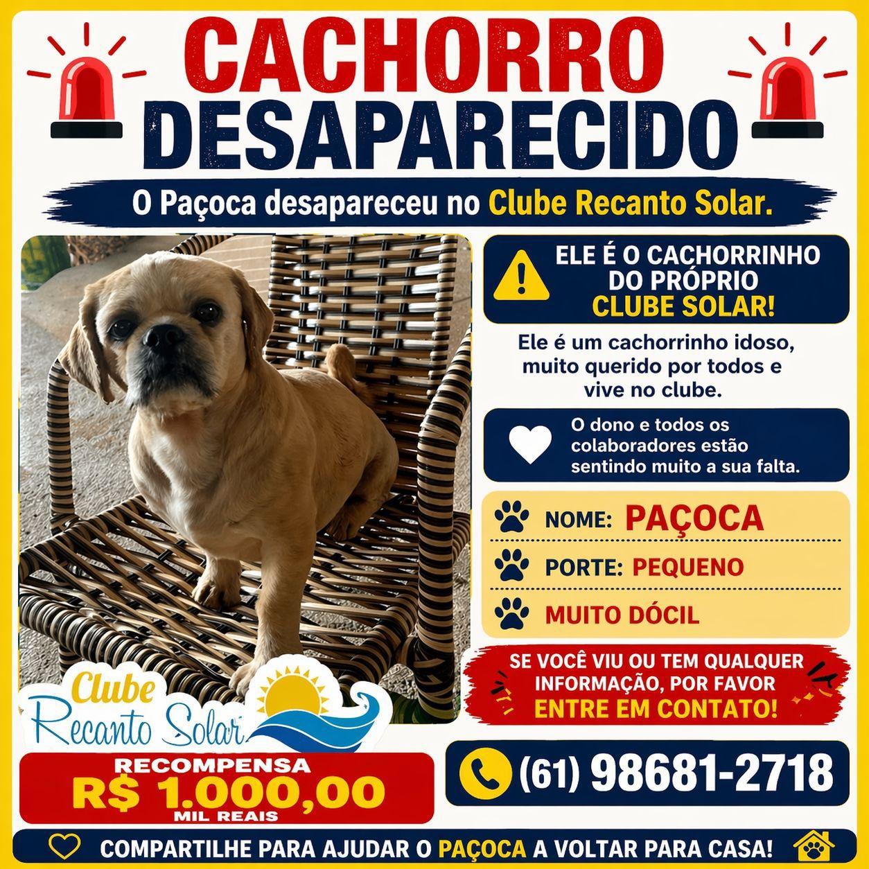 Clube Recanto Solar se mobiliza para encontrar 