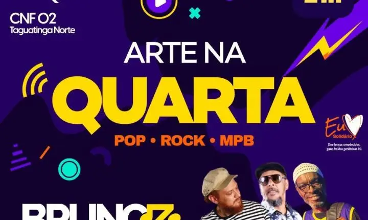 Noite de música e solidariedade movimenta Taguatinga nesta quarta-feira